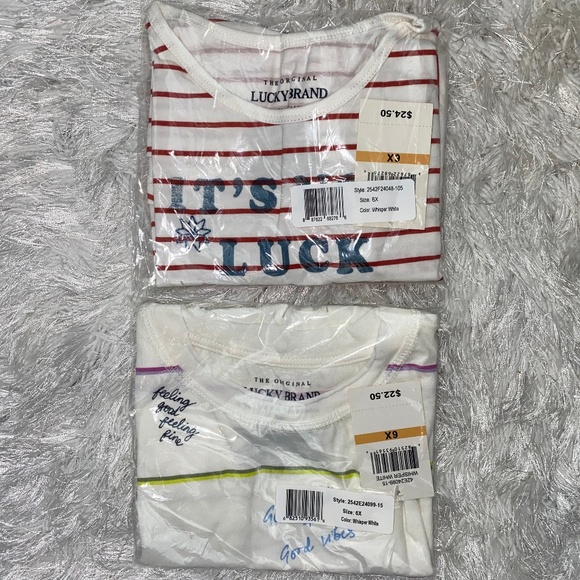 Lucky Brand Girls T-Shirt Bundle- 6X - Picture 8 of 8